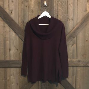 Caslon Convertible Cowl/Off Shoulder Sweater EUC